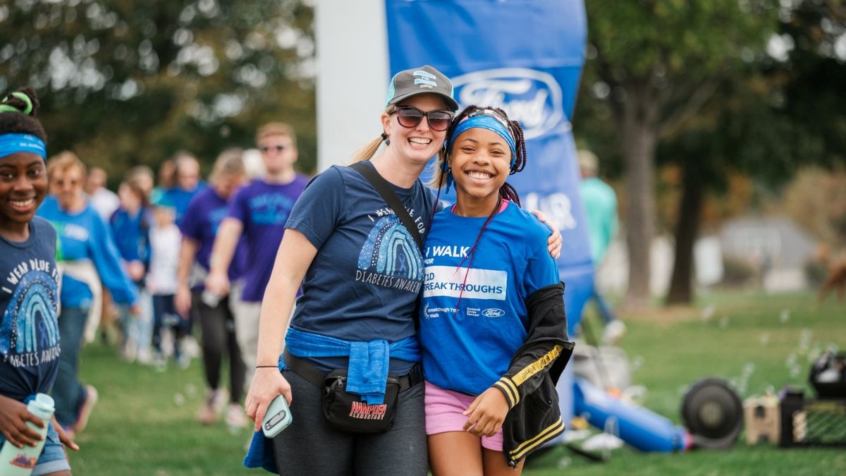 T1D charity walk community event coverage and participant engagement in Pennsylvania