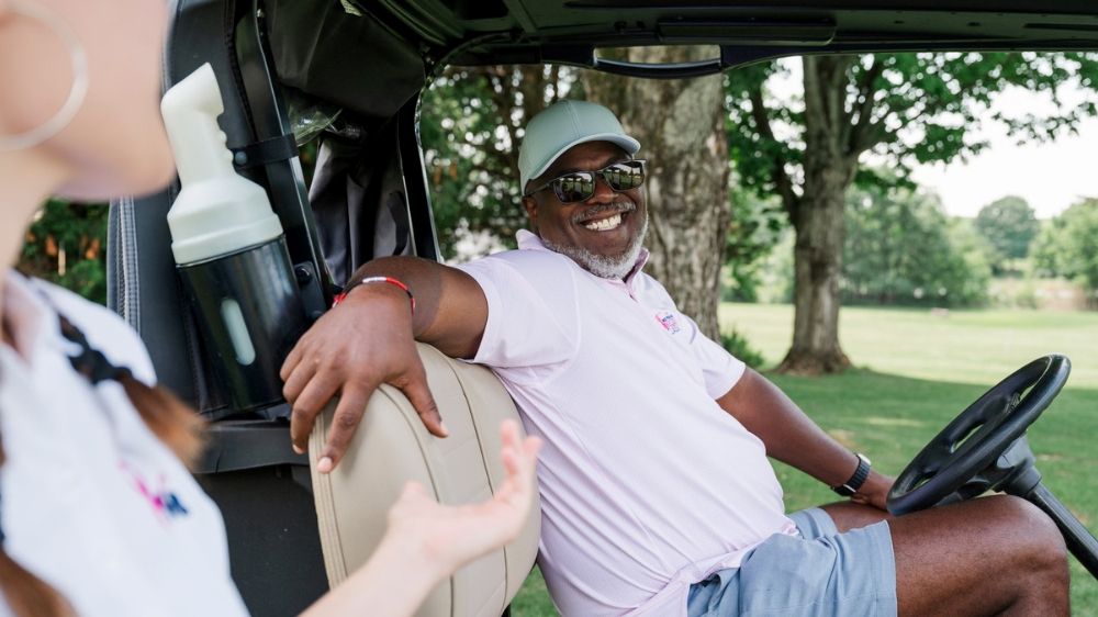 Executive portrait and tournament leader coverage during Mid Penn Bank Golf Classic